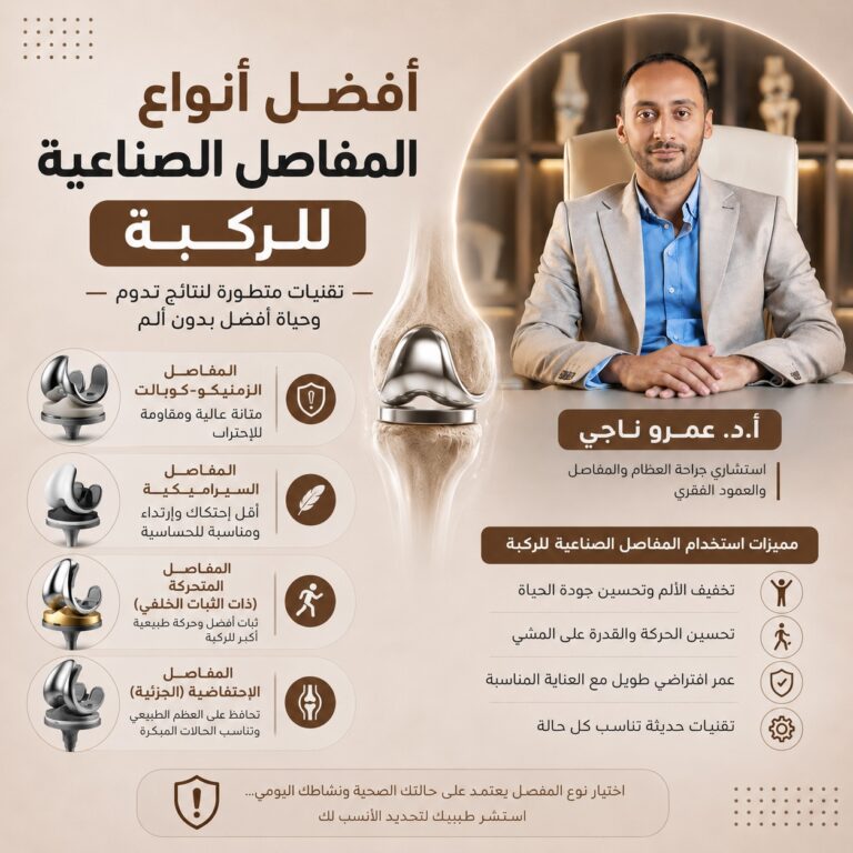 افضل انواع المفاصل الصناعية للركبة
